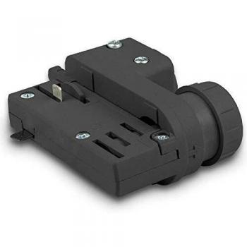 Kompatibler 3-Phasen Universaladapter für Europa, schwarz