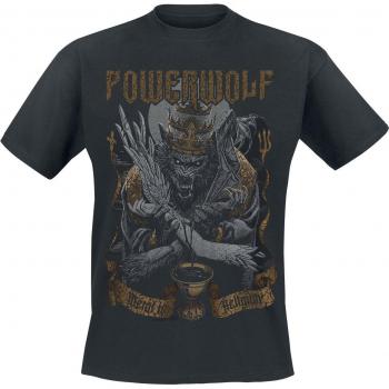 T‑Shirt Powerwolf : Wolf vs Angel – Noir, Hommes