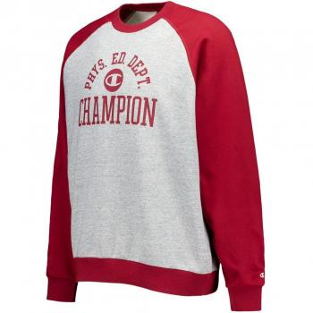 Champion Men's Grey Melange Crewneck Sweatshirt