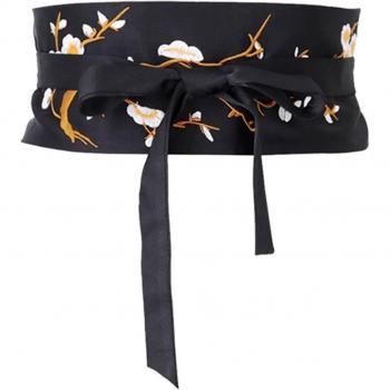 Ceinture Femme Broderie Nœud Chic