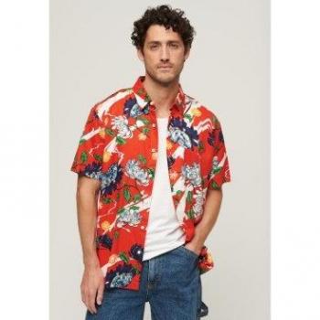 Superdry Outlet 2024 Camisa Hawaiana de Moda Modal