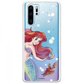 Cover Trasparente La Sirenetta per Huawei P30 Pro Ariel e Sebastian