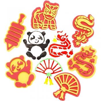 Chinese New Year Arts & Crafts Foam Stampers (10 Designs)