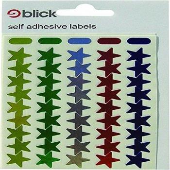 Blick Metallic Stars 14mm Assorted 90 per Bag