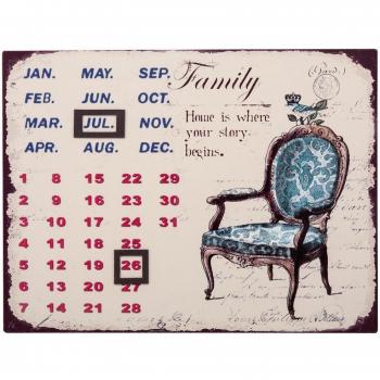 Calendario Artístico Creaciones Meng, MDF, 27x40x3 cm