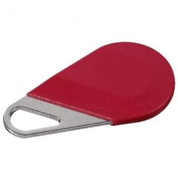 Clé de proximité inox rouge