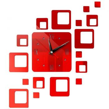 Removable Art Decal 3D Wall Clock for Living Room