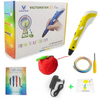Pluma 3D VICTORSTAR RP100A con Motor Militar y Plantillas de Papel