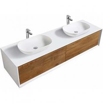 Salle de bain moderne Fiona 1800 blanc mat