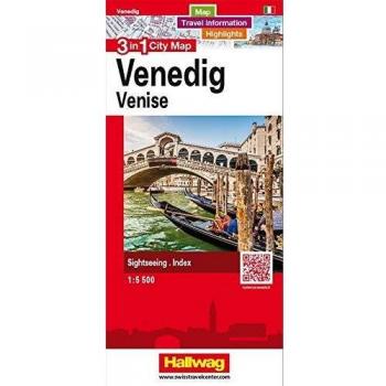 Venedig 3 in 1 City Map: Map, Travel information, Highlights, Sightseeing, Index