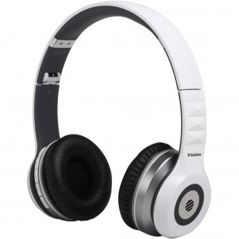 Casque sans fil HP-1645 AudioSonic, design pliable, couleur blanche
