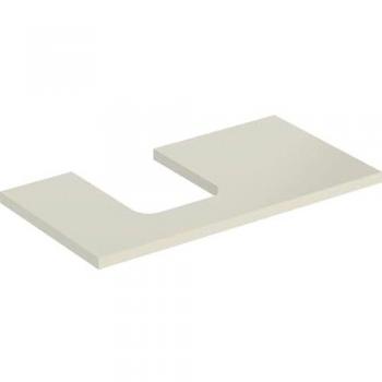 Geberit One Waschtischplatte 90x47 cm, sand-grau, Ausschnitt links