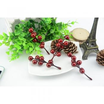 15pcs Mini Artificial Red Cherry Foam Berries