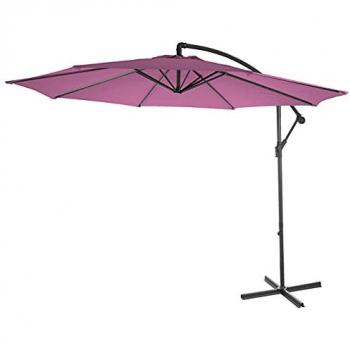 Sombrilla Solar 3m Lavanda-Red Acero y Poliester