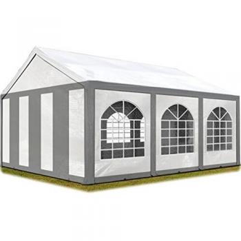 Tendone per feste PE bianco e grigio 3x6 m