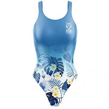 Otso Spring 1-teiliger Badeanzug Damen blau/weiß