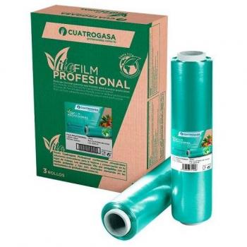 Papel film transparente eco-friendly 29 cm 8 mic. pack 3 uds