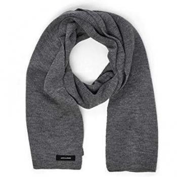 Jack & Jones Bufanda de Punto Jjdna Gris Melange Talla Única para Hombre