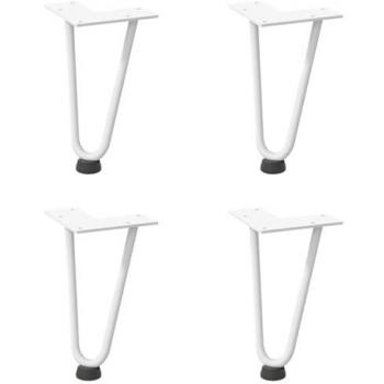 Patillas Forcine 4 Piezas 20 cm Maple Acero Blanco