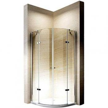 Douche quart de cercle en verre trempé 8mm