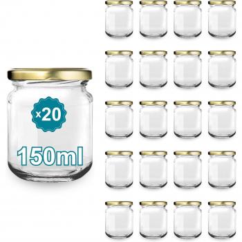 Bocaux à Miel en Verre 150ml