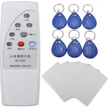 Duplicateur de cartes RFID 125KHz avec 6 étiquettes d'identité