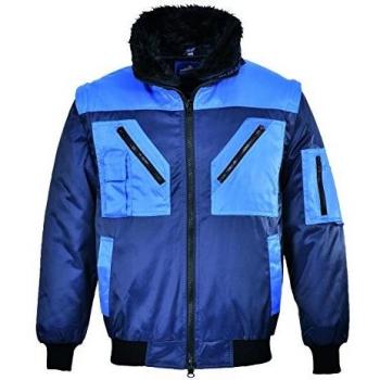 Portwest Veste Pilote Bicolore PJ20, Taille XS, Bleu marine