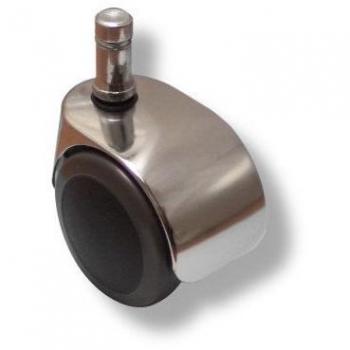 Hjh OFFICE 5 Rotelle Rolo Lux 10mm/50mm per Pavimenti Duri