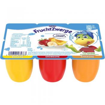 Danone Fruchtzwerge Erdbeere/Aprikose/Banane 6er 300 g
