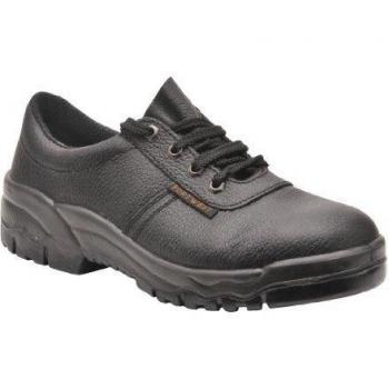 Portwest FW14, Calzado de seguridad de piel para hombre S1P, color negro, talla 44 EU