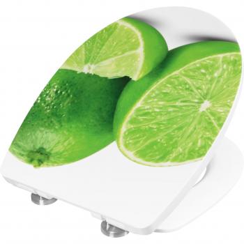 Siège de toilette en thermoplastique LIME avec fermeture douce CORNAT