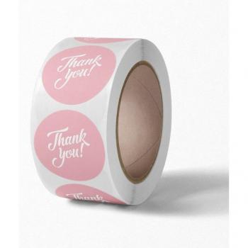 500pcs 1 Inch Round Gracias Adhesive Labels for Small Business