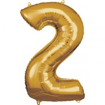 Amscan Folienballon 2 in Gold