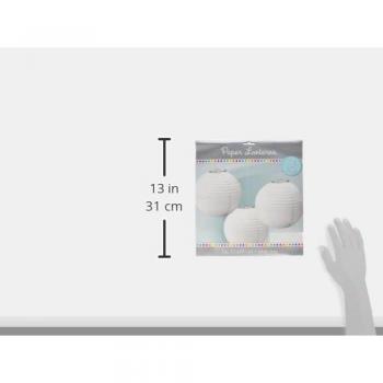 3 Sommer-Lampion weiß 24cm