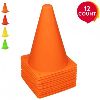 REEHUT 7.5 Inch Plastic Training Cone
