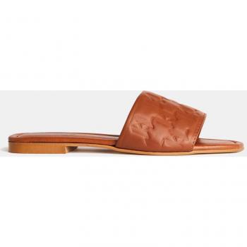 Sandalias Brio de mujer en piel con logotipo de Karl Lagerfeld