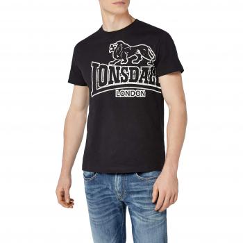 T-Shirt Lonsdale Langsett Nero Uomo M a 5XL