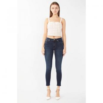 Eleganz‑Fit Marineblau Skinny Hose 27