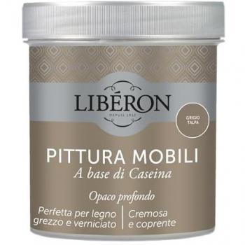 Pittura Mobili Opaca Profonda 0,5 L Grigio Talpa a base di Caseina
