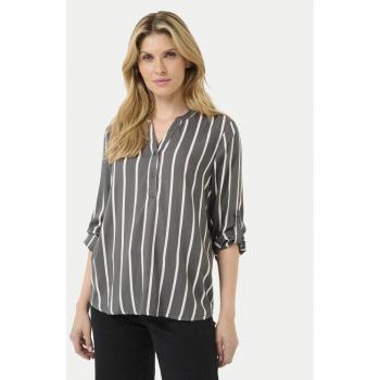 Kaffe Stridy Regular Fit Bluse Grau