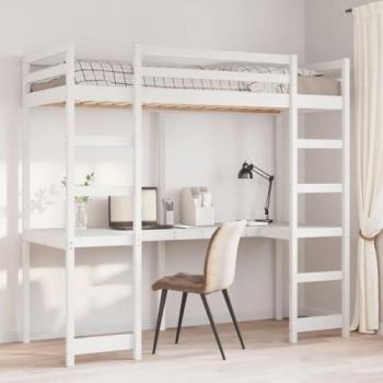 VidaXL Loft Bed Frame with Desk