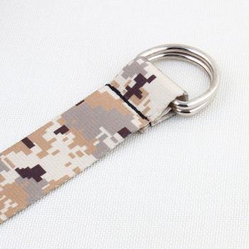 YBT Unisex Outdoor Canvas Belt with Double Ring Buckle