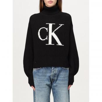 Damen Pullover BLOWN UP CK LOOSE von CALVIN KLEIN JEANS in Größe XL