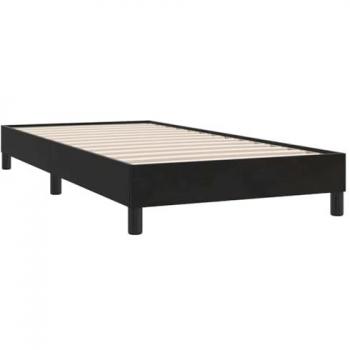 Komfortables Boxspringbett ohne Matratze in Schwarz 90x210 cm