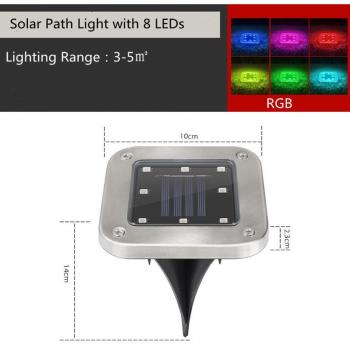Chemin Lumière RGB Solaire – Plafond de Pelouse