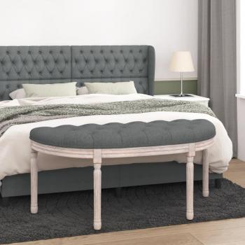 Banc en Tissu Gris Foncé 110,5x45x49 cm