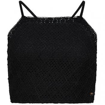 Superdry Top Corto Vintage Crochet Nero XL