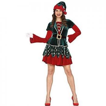 Costume elfa aiutante di Babbo Natale donna