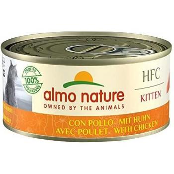 Almo nature hfc kitten cibo umido con pollo per gattini 150g