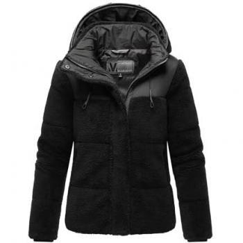 Marikoo Damen Kapuzenplüschjacke Kaguraa